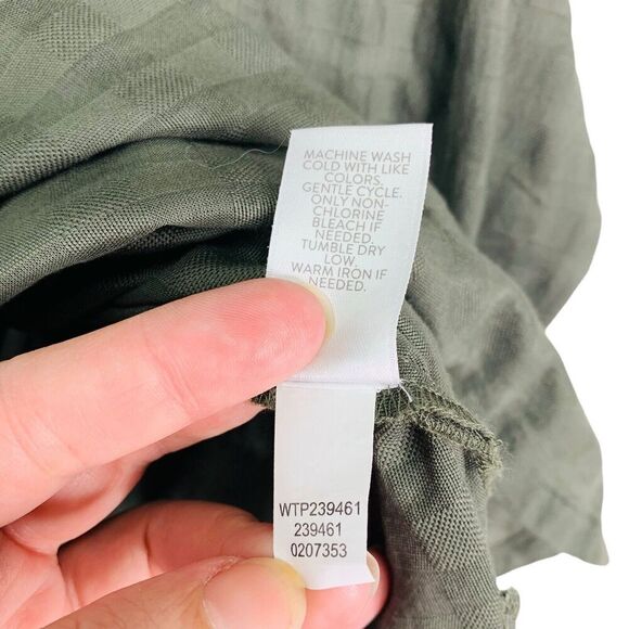 J Jill Textured Side Button Tunic Top Women Size M Coriander NWT $89 - Picture 8 of 9